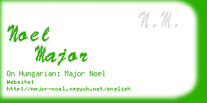 noel major business card